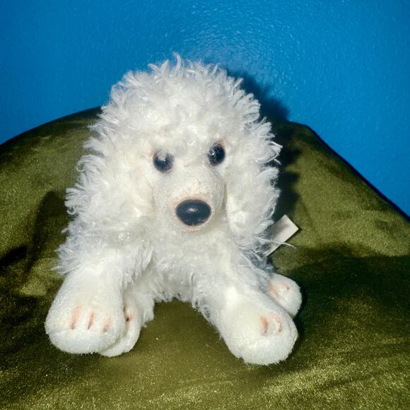 Yomiko Classics White Poodle Plush 5” Stuffed Dog Toy EUC Collectible Puppy - Picture 1 of 4
